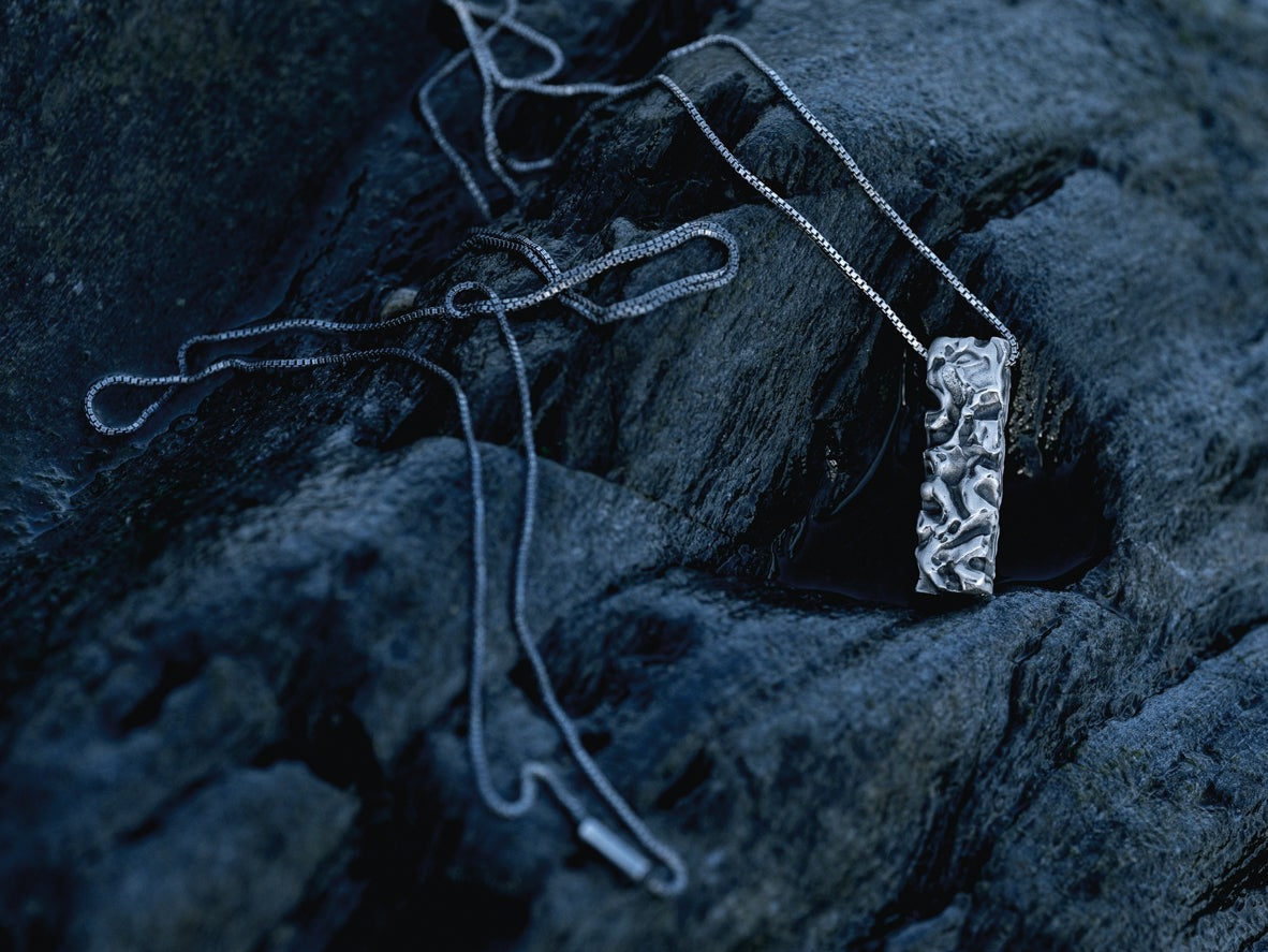 ura atelie, unruly pendant, oxidized silver